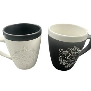 Disney Black and White “ i do “ Mugs Duo